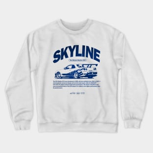 The Skyline GT R34 Racing Cars Crewneck Sweatshirt